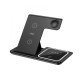Беспроводное зарядное устройство XO WX023 3in1 15W Black, Чорний