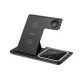Беспроводное зарядное устройство XO WX023 3in1 15W Black, Чорний