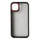 Чехол накладка Crystal Guard iPhone 13 Pro Max Черная/Красная
