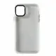 Чохол накладка Crystal Guard iPhone 13 Pro Max Чорна/Біла