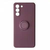 Чехол накладка Ring Samsung G990 (S21 FE) Фиолетовая