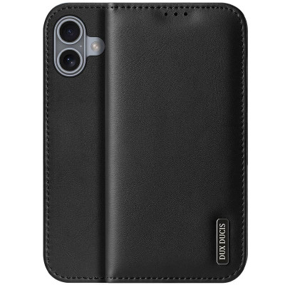 Чехол-книжка Dux Ducis Hivo iPhone 16 Черная