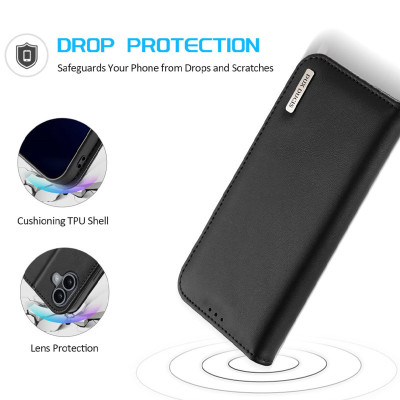 Чехол-книжка Dux Ducis Hivo iPhone 16 Черная