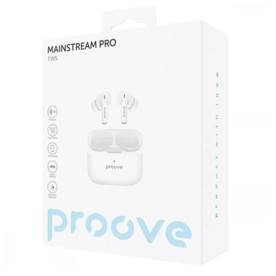 Беспроводные наушники Proove Mainstream Pro White, Белые