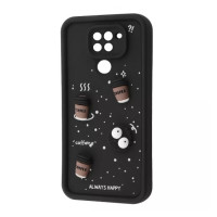 Чохол накладка Pretty Things Xiaomi Redmi Note 9 Чорна/ Кава Чохол накладка Pretty Things Xiaomi Redmi Note 9 Чорна/ Кава