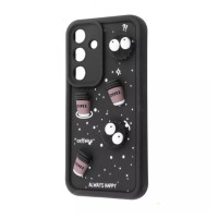 Чохол накладка Pretty Things Samsung A356 (A35 5G) Чорна/Кава