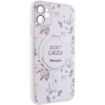 Чехол накладка Secret Garden with MagSafe iPhone 11 Белая