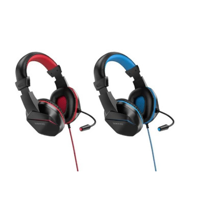 Накладные игровые наушники-гарнитура с микрофоном PC Borofone BO104 Красные