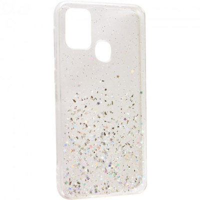 Чехол накладка Star Glitter Samsung M315 (M31) Прозрачная