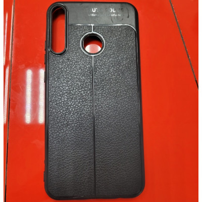 Чохол накладка Імітація Шкіри Huawei P40 Lite E Чорна