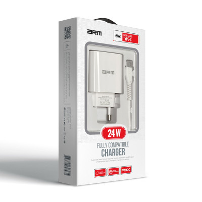 Мережевий зарядний пристрій Armorstandart AR012 1 USB 24W+ Type-C Білий