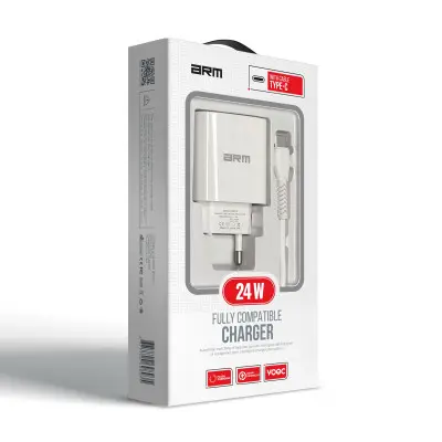 Мережевий зарядний пристрій Armorstandart AR012 1 USB 24W+ Type-C Білий