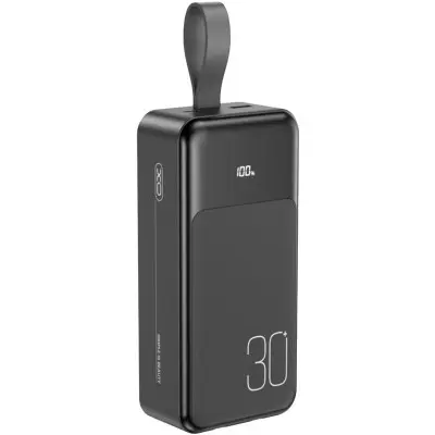 Универсальная мобильная батарея Повербанк XO PR250 22.5W PD 30000mAh Чёрный