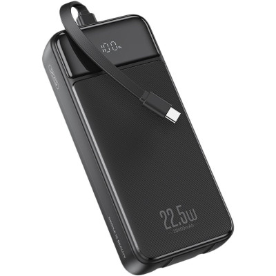 Универсальная мобильная батарея Повербанк XO PR275 22.5W PD 20000mAh Чёрный