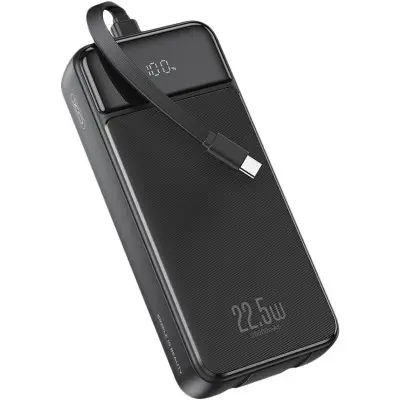 Універсальна мобільна батарея Повербанк XO PR275 22.5W PD 20000mAh Чорний