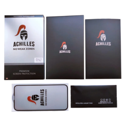 Захисне скло Achilles 5D iPhone 12/12 Pro  Чорне