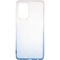 Чехол накладка Glossy Shine Samsung A225/M325 (A22/M32) Синяя/Белая