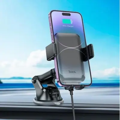 Автотримач Hoco HW9 з БЗП Black, Чорний
