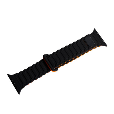 Ремінець Apple Watch 42-49мм Trailloved STRAP Помаранчевий/Чорний