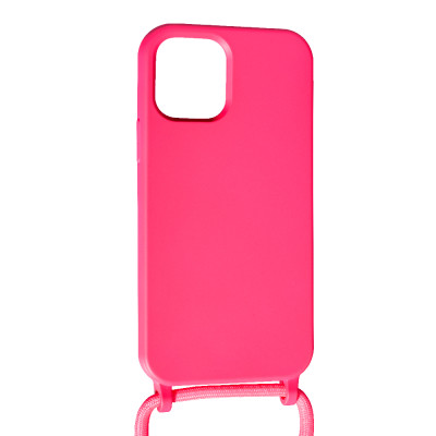 Чехол Накладка Rope Color iPhone 12/12 Pro Розовая (Rose)
