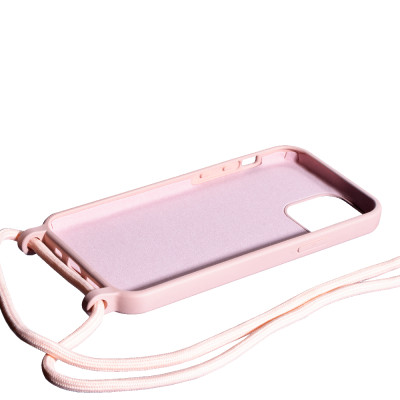 Чехол Накладка Rope Color iPhone 13 Розовый Песок