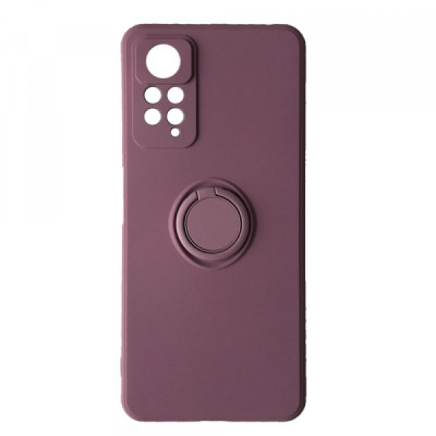 Чехол накладка Ring Xiaomi Redmi Note 11/Note 11S Вишневая-фиолетовая