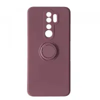 Чехол накладка Ring Xiaomi Redmi Note 8 Pro Вишневая-фиолетовая