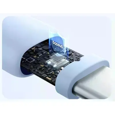 Кабель дата Baseus Silky Type-C to Type-C 100W 1.2м Синій