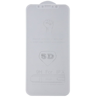 Защитное стекло 4D iPhone X/XS/11Pro Белое
