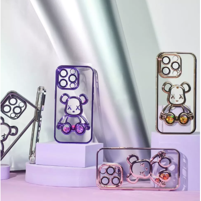 Чехол накладка Shining Bear iPhone 14 Pro Max Серебряная