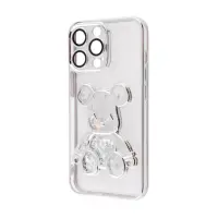Чехол накладка Shining Bear iPhone 12 Pro Серебряная