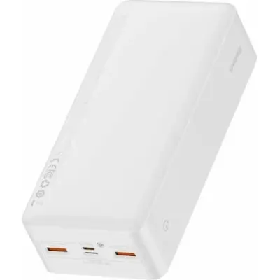 Универсальная мобильная батарея Повербанк Baseus Bipow 20W 30000mAh Белый