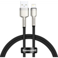 Кабель дата Baseus Cafule Metal Lightning 1м Чорний Кабель дата Baseus Cafule Metal Lightning 1м Чорний