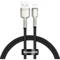 Кабель дата Baseus Cafule Metal Lightning 1м Черный Кабель дата Baseus Cafule Metal Lightning 1м Черный