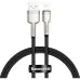 Кабель дата Baseus Cafule Metal Lightning 1м Черный