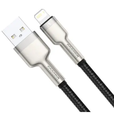 Кабель дата Baseus Cafule Metal Lightning 1м Черный