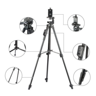 Штатив Yunteng Tripod VCT-5208 Black, Чорний