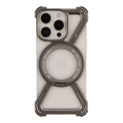 Чохол Накладка Titanium ArmorX MagSafe iPhone 16 Pro Max Titanium