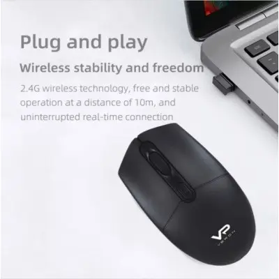 Бездротова миша BT Veron WR13 Black, Чорний Бездротова миша BT Veron WR13 Black, Чорний