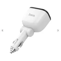 Автомобильное зарядное устройство Hoco Z28 3.1A 2USB LED White, Белый
