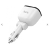 Автомобильное зарядное устройство Hoco Z28 3.1A 2USB LED White, Белый