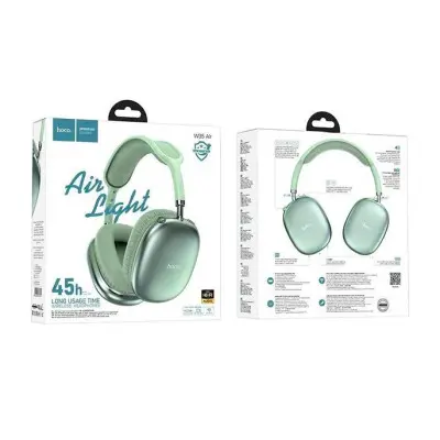 Беспроводные полноразмерные наушники Hoco W35 Air Green Stereo Bluetooth Headphones, зеленые