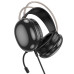 Накладні ігрові навушники-гарнітура з мікрофоном Hoco W109 Rich gaming headphones Black, Чорні