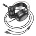 Накладні ігрові навушники-гарнітура з мікрофоном Hoco W109 Rich gaming headphones Black, Чорні