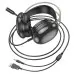 Накладні ігрові навушники-гарнітура з мікрофоном Hoco W109 Rich gaming headphones Black, Чорні