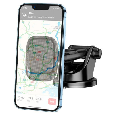 Автотримач Hoco CA116 Black, Чорний