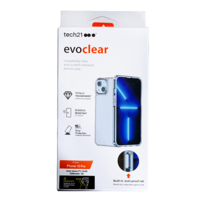Чехол накладка Evo iPhone 15 Pro Max Прозрачная