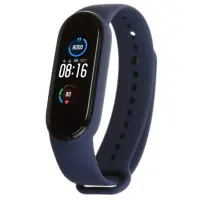 Ремешок Силикон Mi Band 5/6/7 Темно-синий / Midnight Blue Ремешок Силикон Mi Band 5/6/7 Темно-синий / Midnight Blue