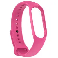 Ремінець Силікон Mi Band 5/6/7 Barbie Pink, Яскраво-рожевий New