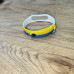 Ремешок Силикон Mi Band 3/4 Желто-голубой